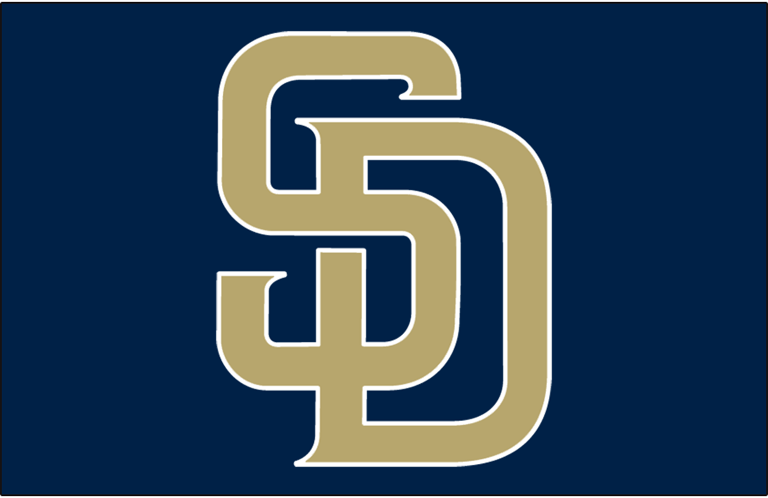 San Diego Padres 2004-2011 Cap Logo vinyl decal